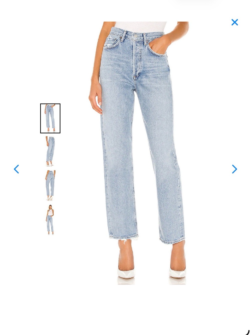 Agolde 90s mid-rise loose jeans, size 27